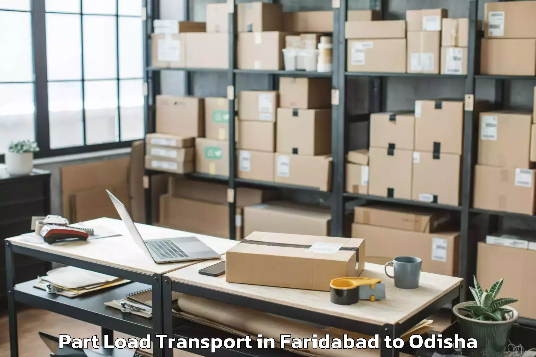 Faridabad to Talcher Part Load Transport Booking